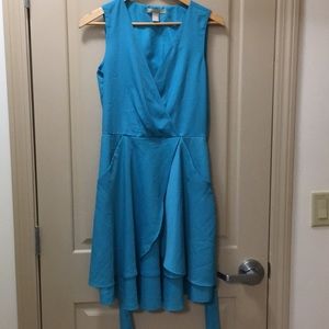 Aqua cocktail dress